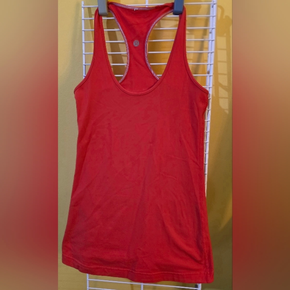 Lululemon Athletica Bold Red Tank Top